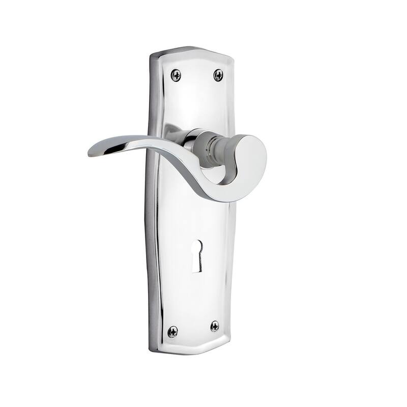 Nostalgic Warehouse Manor Non-Turning One-Sided Door Lever with - Bright Chrome
