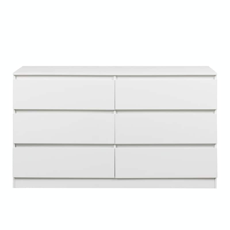 Durable 6-Drawer Dresser with Scratch