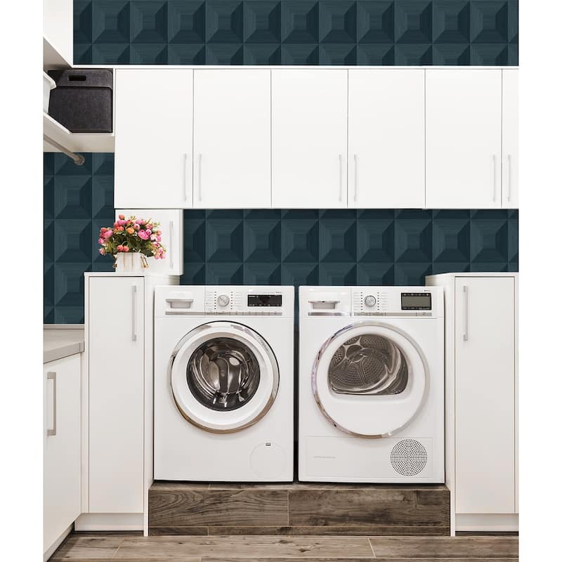 NextWall Quadrant Geo Peel and Stick Wallpaper