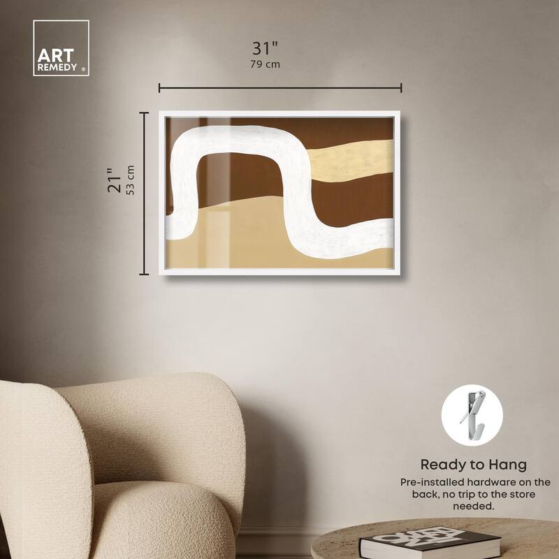 Minimal Wavy II Shadowbox by Art Remedy
