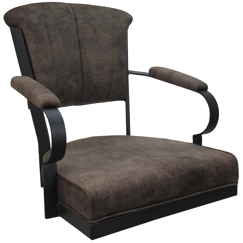 Miami Swivel Metal Caster Chair on Reading Base - 18" High Seat