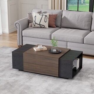 47 Inch Modern Farmhouse Drawer Coffee Table - Bed Bath & Beyond - 40466334
