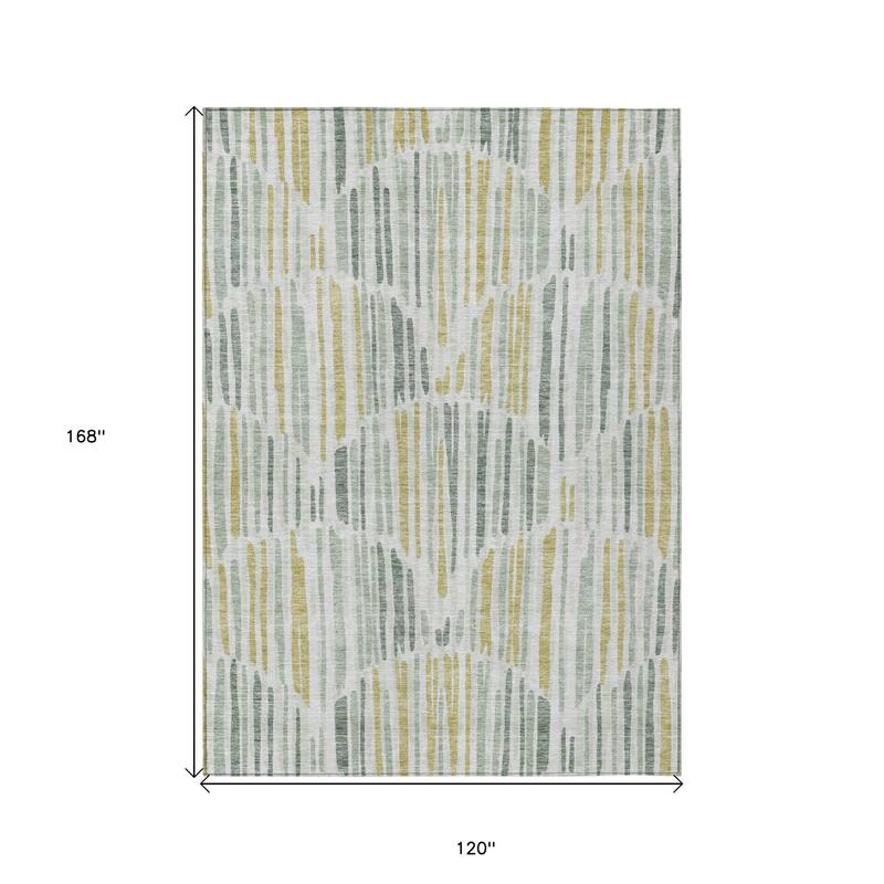 HomeRoots Abstract Transitional Rectangle Outdoor Rug