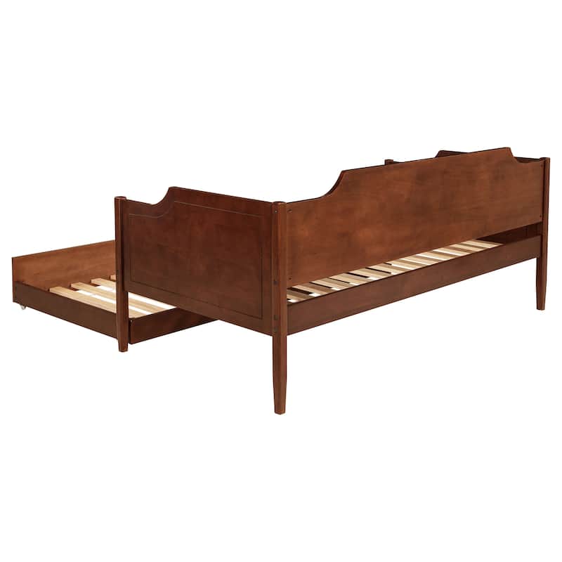 Wellston Cherry Wood Twin Daybed With Trundle
