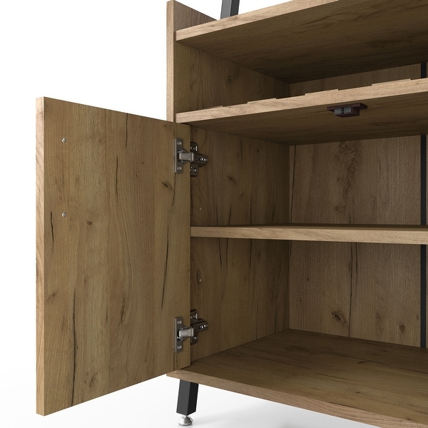 Oak wine rack cupboard best sale