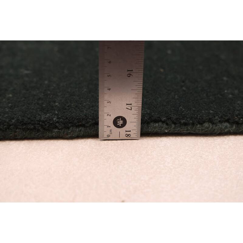 ECARPETGALLERY Hand Loomed Kashkuli Gabbeh Dark Green Wool Rug - 4'10 x 6'10