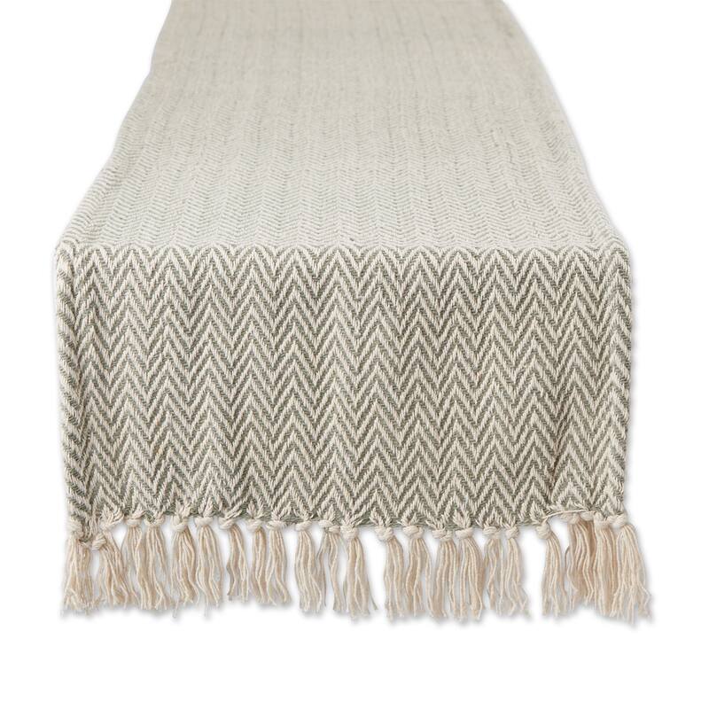 DII Chevron Table Runner - 72x15 - Artichoke