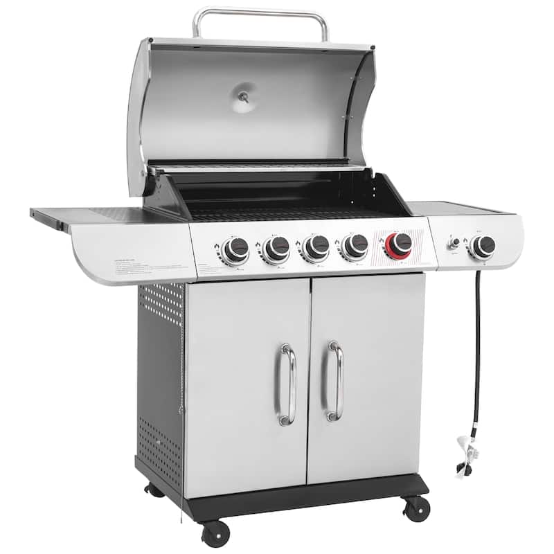 Royal Gourmet 5-Burner Gas Grill with Sear Burner and Side Burner