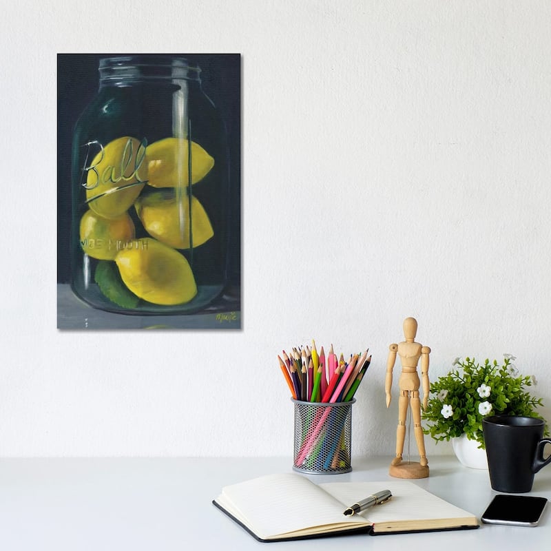 iCanvas "Lemons" by Marnie Bourque Canvas Print - 12x8x0.75