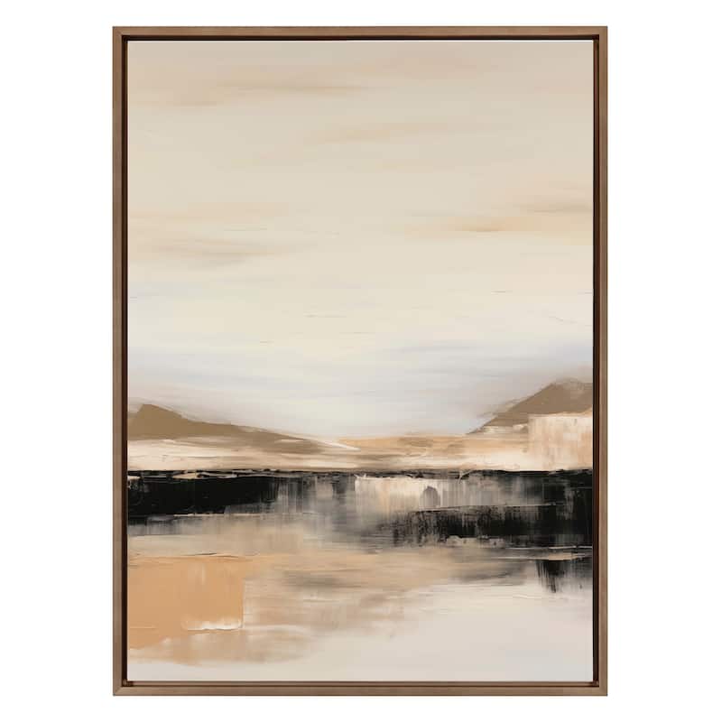 Kate and Laurel Sylvie Peaceful Landscape II Framed Canvas by Amy Lighthall