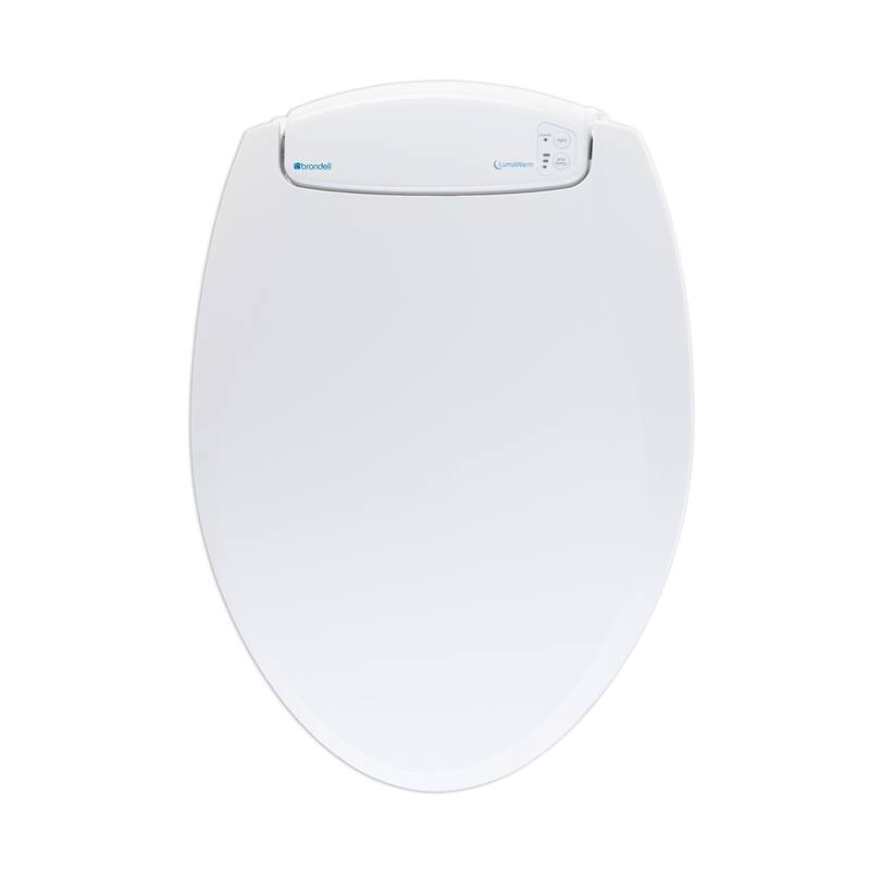 Brondell LumaWarm Heated Elongated White Nightlight Toilet Seat