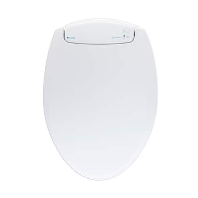 Brondell LumaWarm Heated Round White Nightlight Toilet Seat