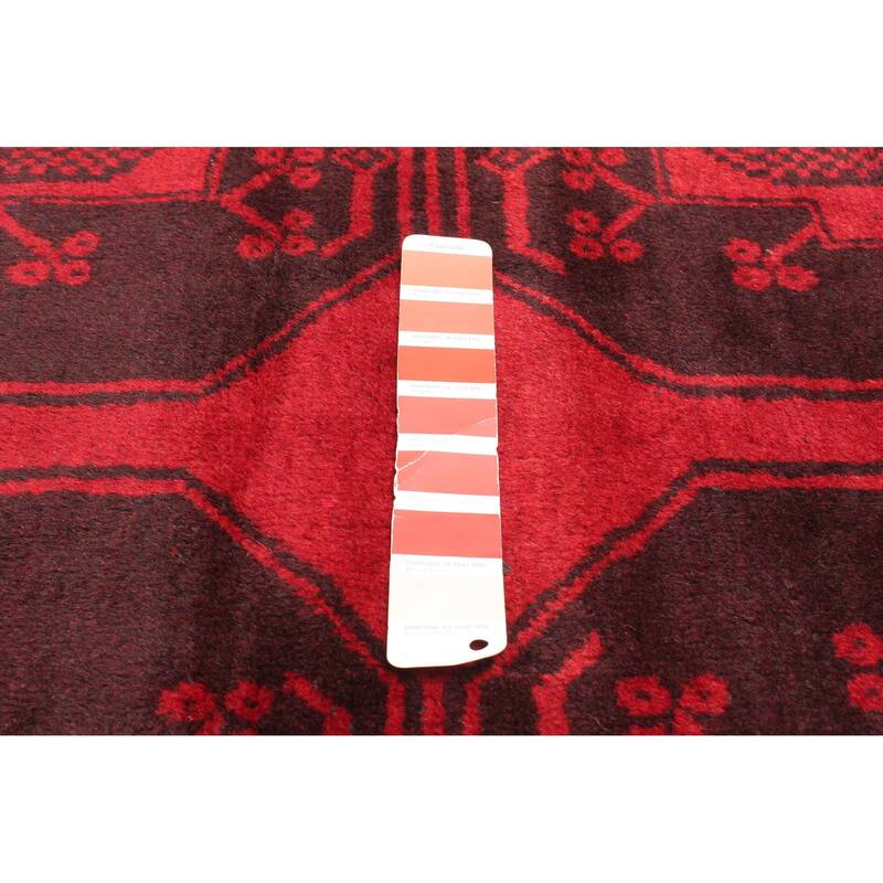 ECARPETGALLERY Hand-knotted Teimani Red Wool Rug - 3'8 x 6'7