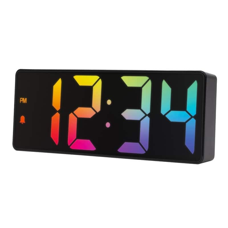 Equity 617-386 2" Gradient Digital Alarm Clock with Indoor Temperature
