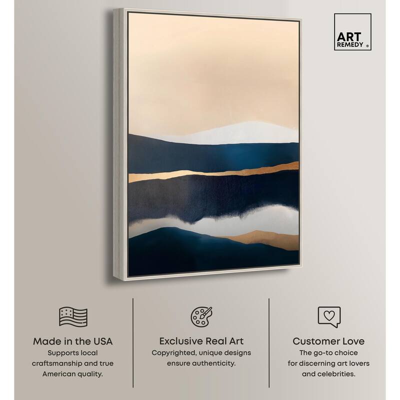 Golden Seam I Canvas by Art Remedy