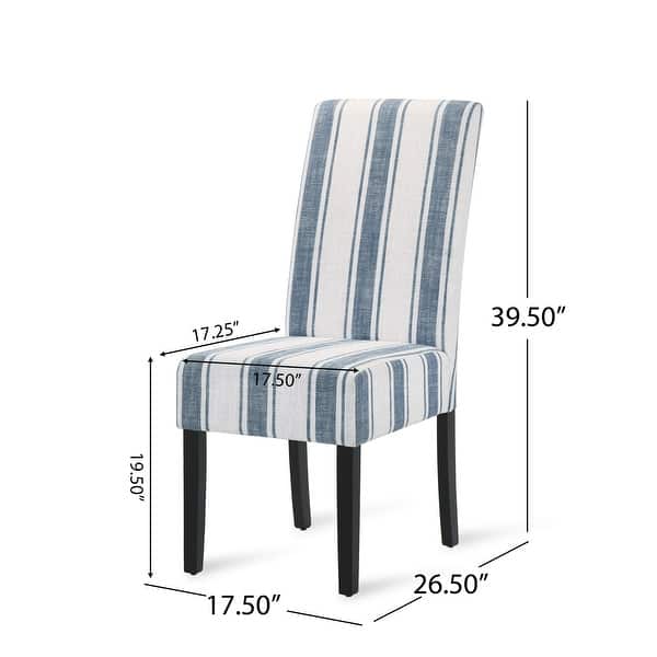 dimension image slide 1 of 7, Christopher Knight Home Pollards Upholstered Dining Chairs (Set of 2)
