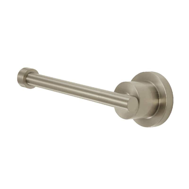 Concord Toilet Paper Holder in Matte Black - Brushed Nickel