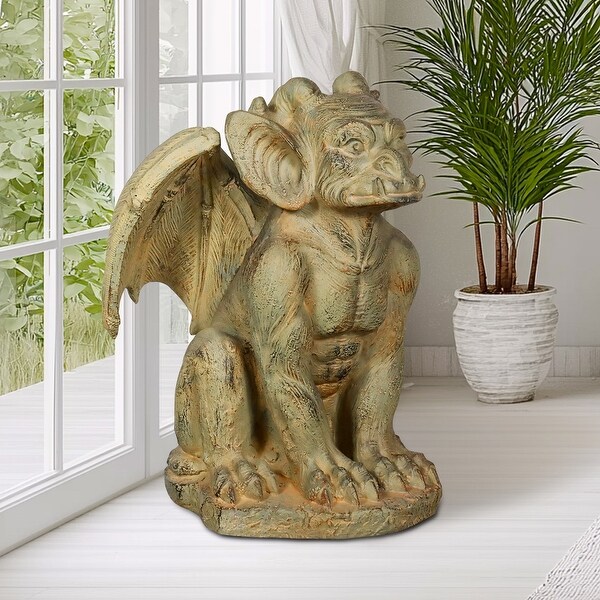 Large Winged Gargoyle Statue Sitting Gargoyle Monster Garden