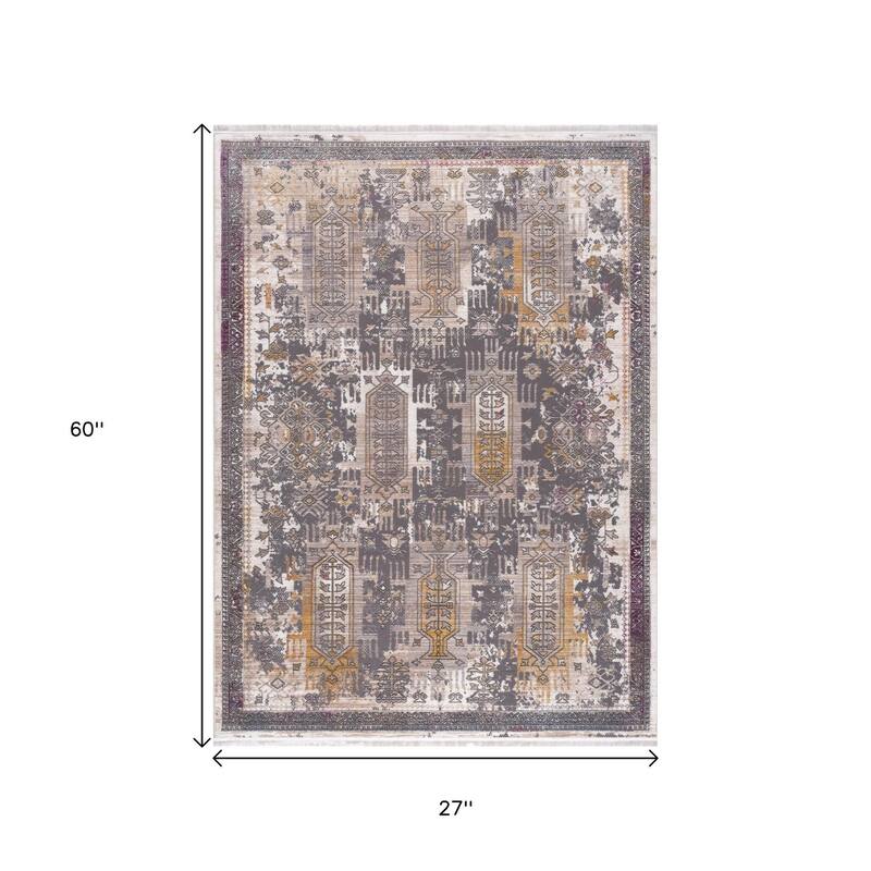 HomeRoots Southwestern Modern Rectangle Area Rug