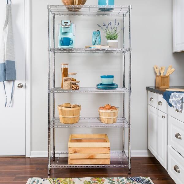 HoneyCanDo 5Tier HeavyDuty Adjustable Shelving Unit On Sale Bed
