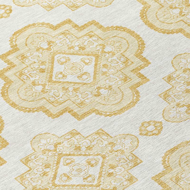 Machine Washable Indoor/ Outdoor Chantille Moroccan Boho Rug