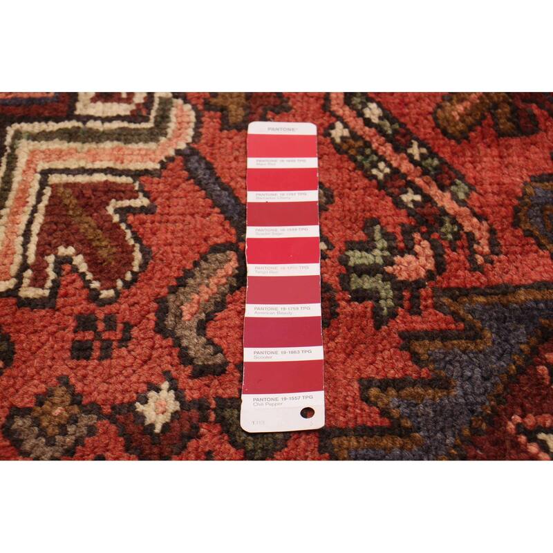 ECARPETGALLERY Hand-knotted Sarabi Red Wool Rug - 7'9 x 11'0