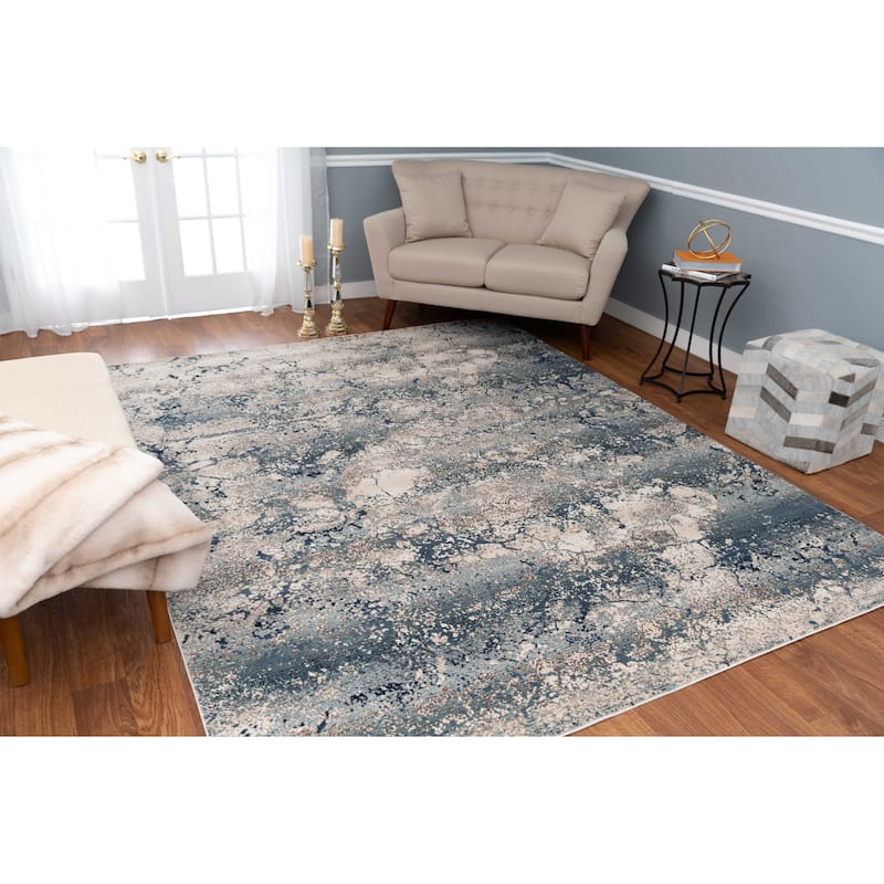 Noori Rug Latif Jenifer Rug - 3'11" x 5'9" - Blue/Grey