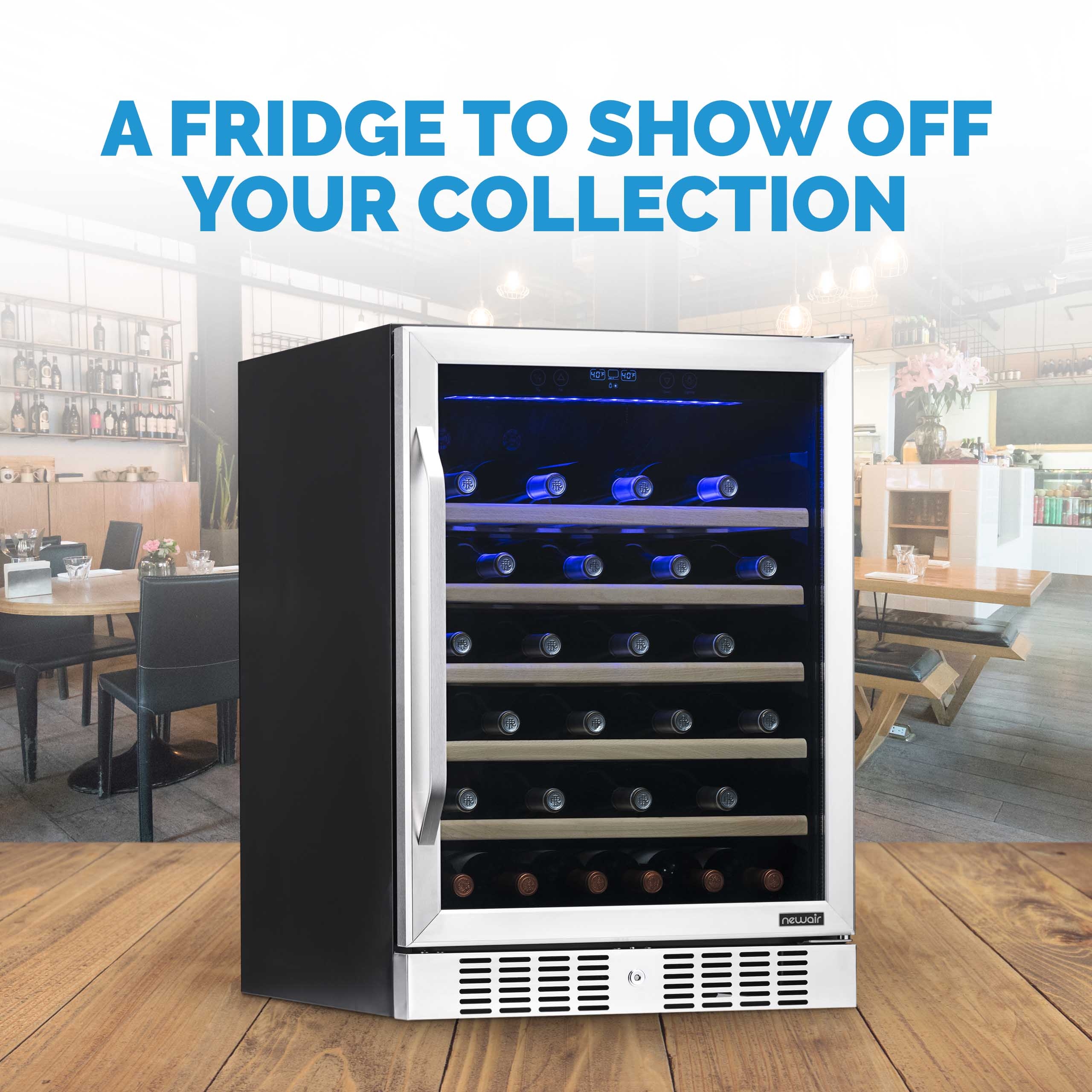 Newair 52 bottle shop wine cooler