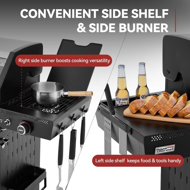 Royal Gourmet GE6001S 6-Burner Gas Grill, with Side Burner