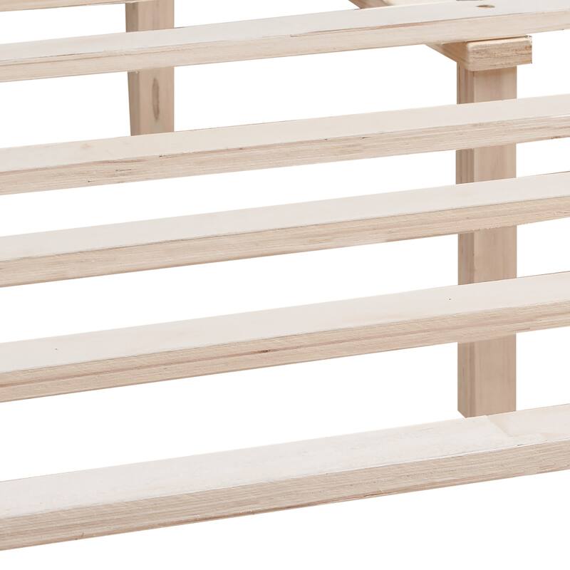 Queen Velvet Button Tufted Platform Bed with Strong Slat Support
