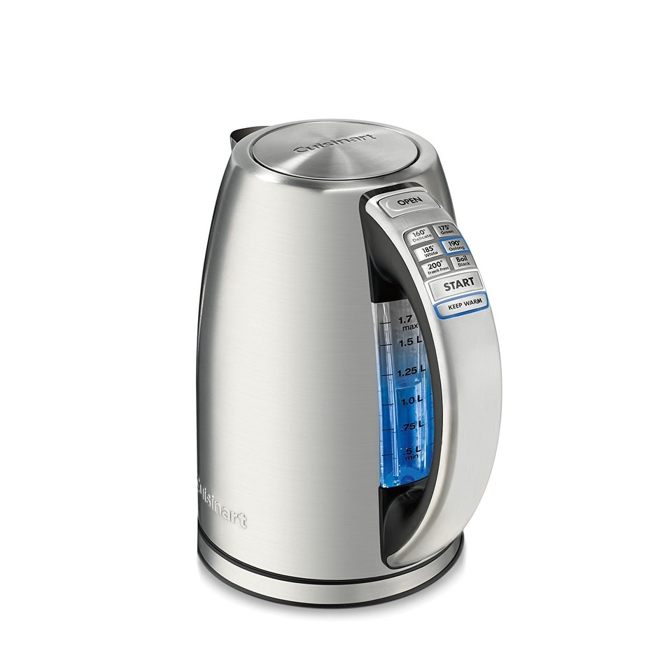 Shop Cuisinart Cpk 17 Perfectemp 1 7 Liter Stainless Steel Cordless Electric Kettle Overstock 22363572