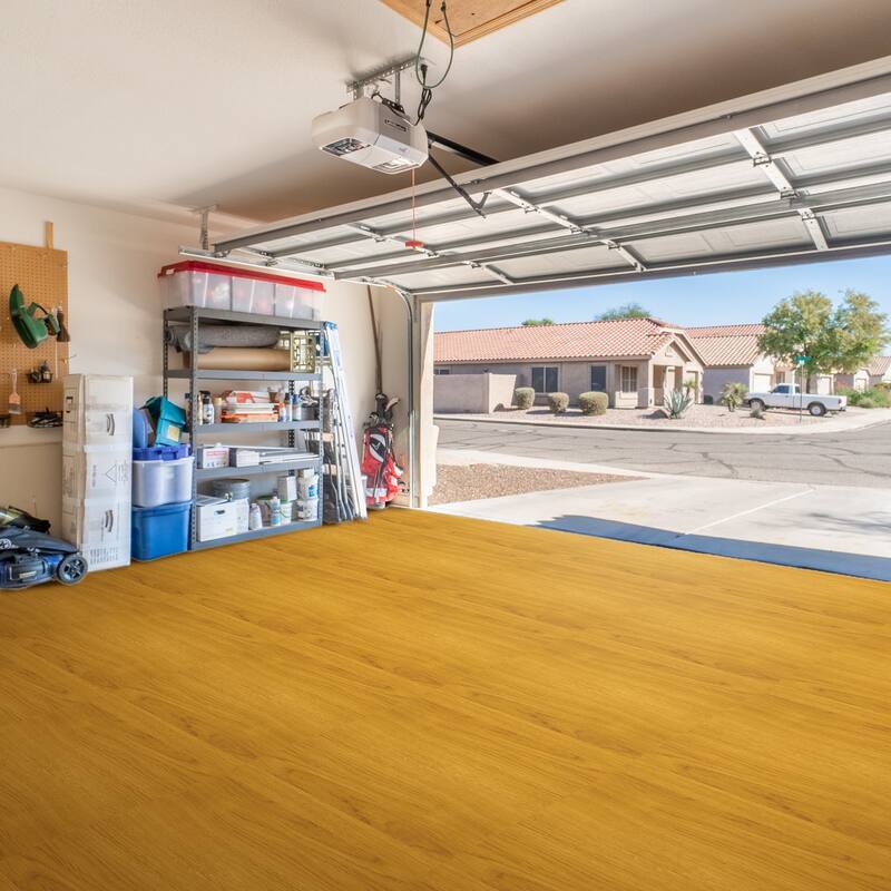 Sorbus 96 Sq. Ft. Wood Grain Floor Tiles Foam Mat EVA Interlocking Mats Tile 3/8-Inch Thick Exercise Mats w/Borders