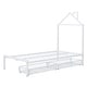 preview thumbnail 19 of 25, Twin Size Metal Platform Bed with Two Drawers