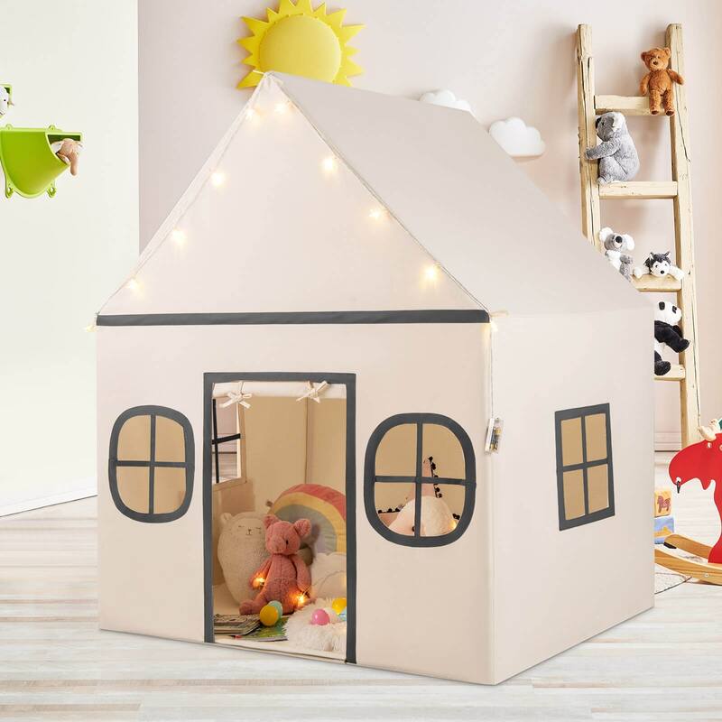 Honeyjoy Kids Play Tent with Padded Mat, Star Lights, Side Storage - See Details