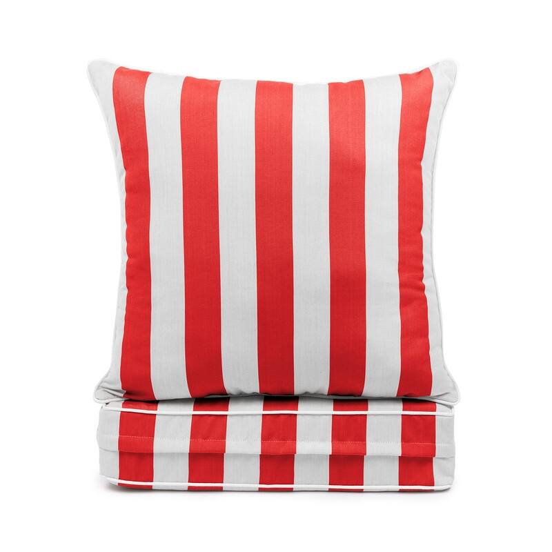 Sherry Kline Indoor/Outdoor Cabana Stripe Deep Seat Cushion (Seat & Back)