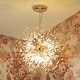 preview thumbnail 3 of 89, 8/9/16-Light Modern Glam Linear Sputnik Globe Pendant Island Light Firework Starburst Crystal Chandelier with Crystal Beads
