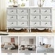 preview thumbnail 22 of 22, Pallantium Farmhouse 30"Tall Distressed 3-Drawer Nightstand With Solid Wood Legs and Adjustable Feet Set Of 2 by HULALA HOME