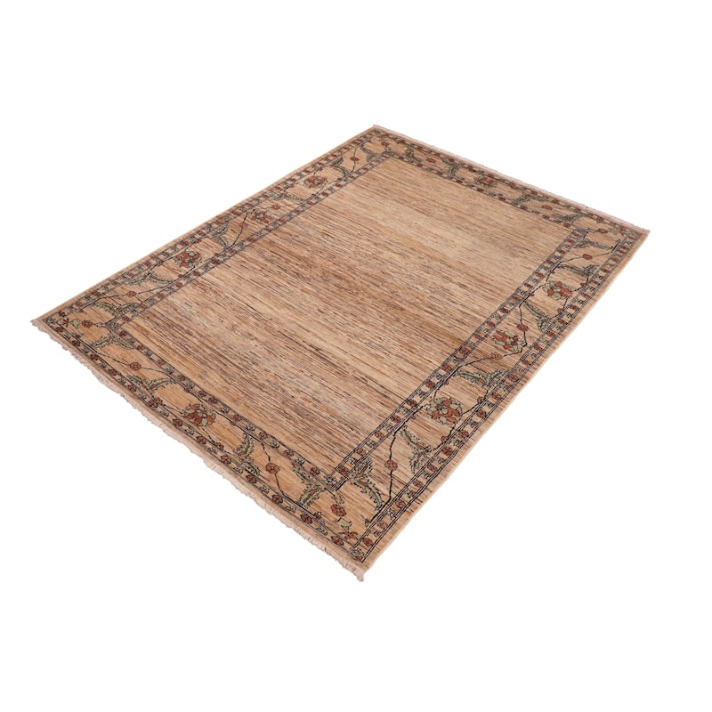 Rustic Ombre Zemeen Gabbeh Hand Knotted Wool Area Rug