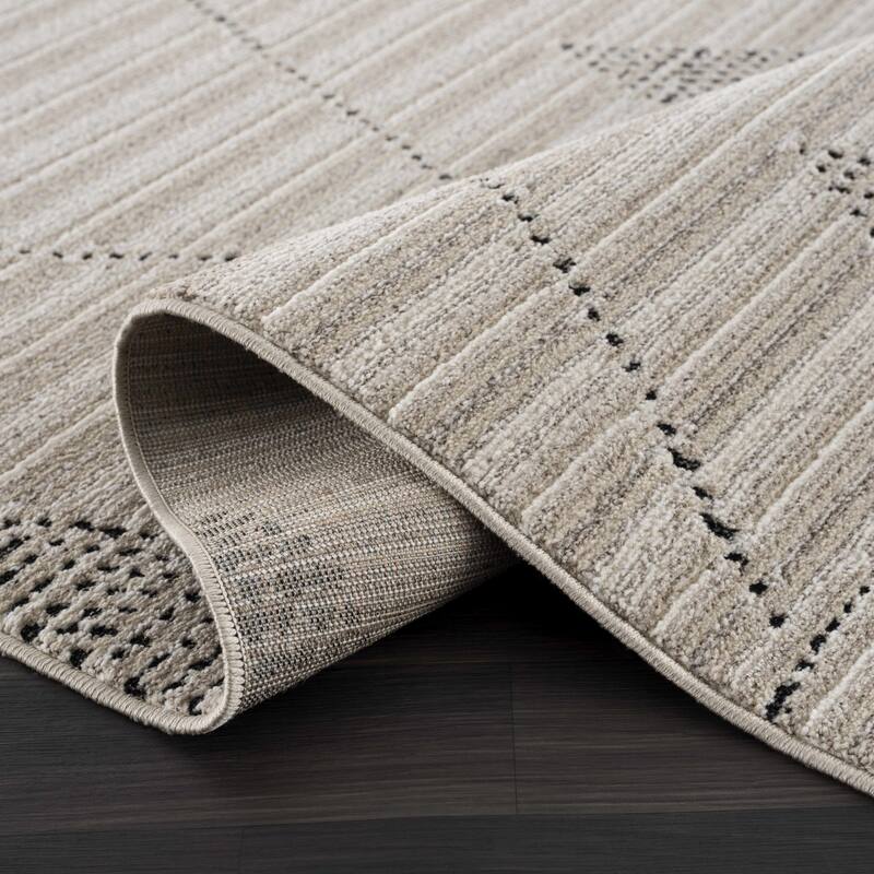Hauteloom Casablanca Collection Bohemian Farmhouse High Pile Area Rug