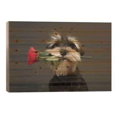 Tango Dancer Print On Wood by Adnan Mahmutovic - Multi-Color
