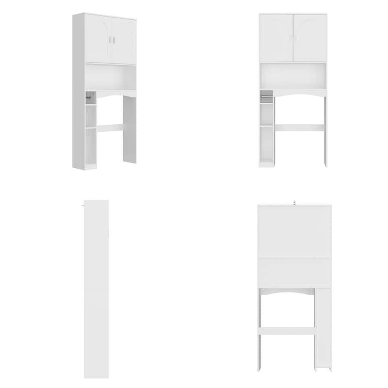 Over The Toilet Cabinet, Double Door Bathroom Storage Organizer - 31.5"x70.9"