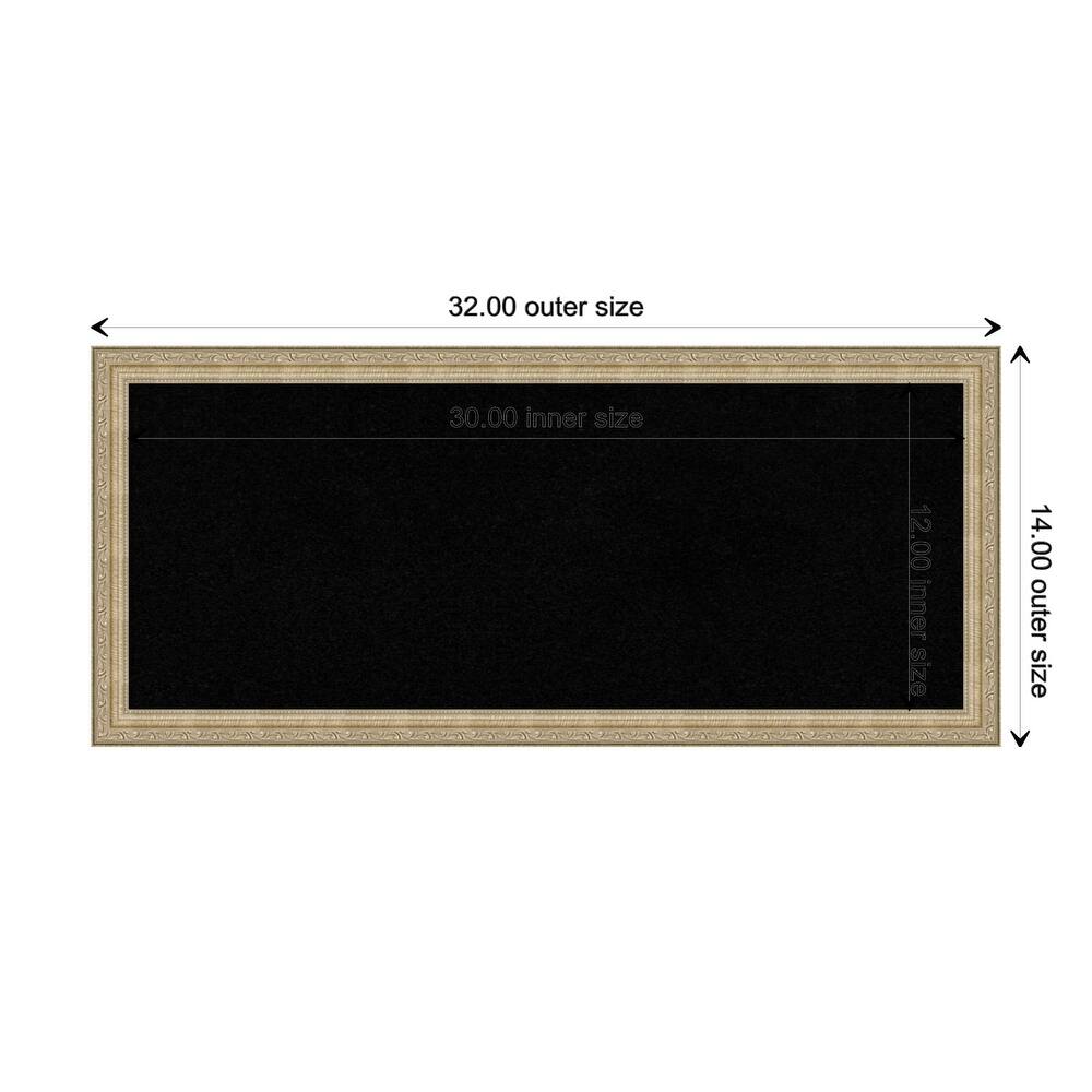 Paris Champagne Framed Black Corkboard Bulletin Board