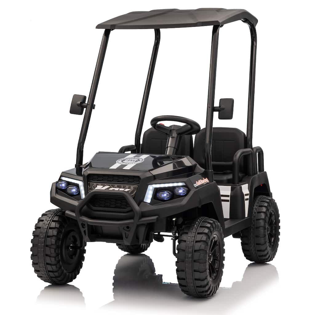 24V Xl Kids Electric Ride-On Truck W/Rc - Spacious 20in Wide Seat, Removable Sunshade, Dual-Motor Drive,Recommended Age: 3-8