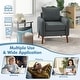 preview thumbnail 8 of 7, Gymax 2PCS Modern Accent Chair Upholstered Mid-Century Armchair w/