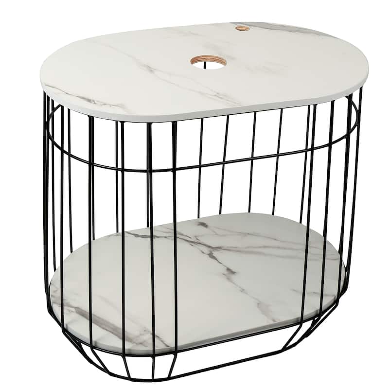 Fine Fixtures Dumbo Modern Bathroom Vanity -Black Rack with Vessel Sink