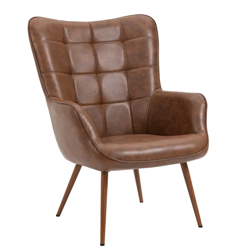 Modern Accent Chair Wingback Armchair