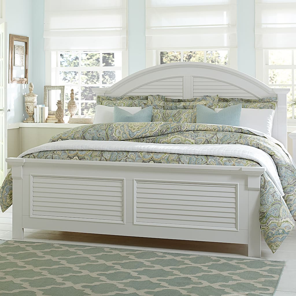 Summer House I Oyster White Panel Bed