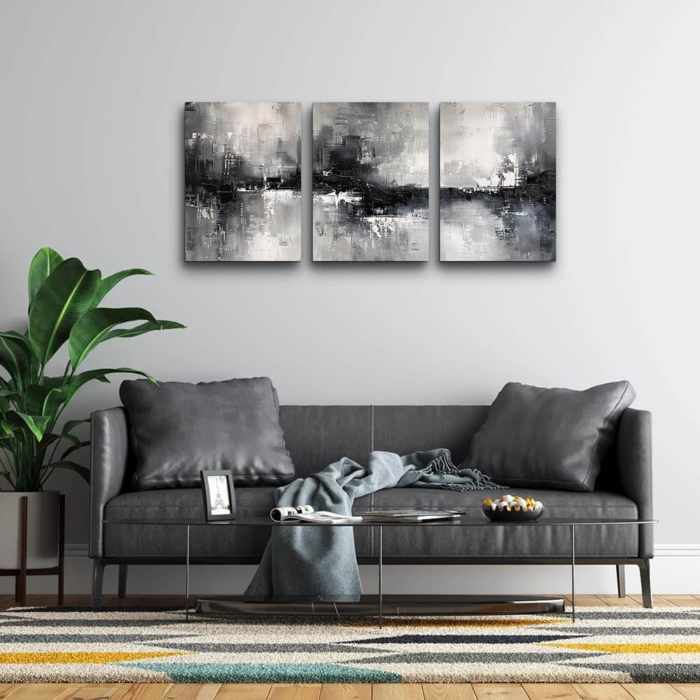 Black and White Wall Painting