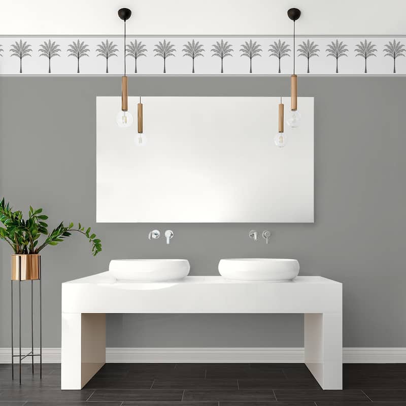 Harry & Grace Montgomery Palm Peel and Stick Wallpaper Border