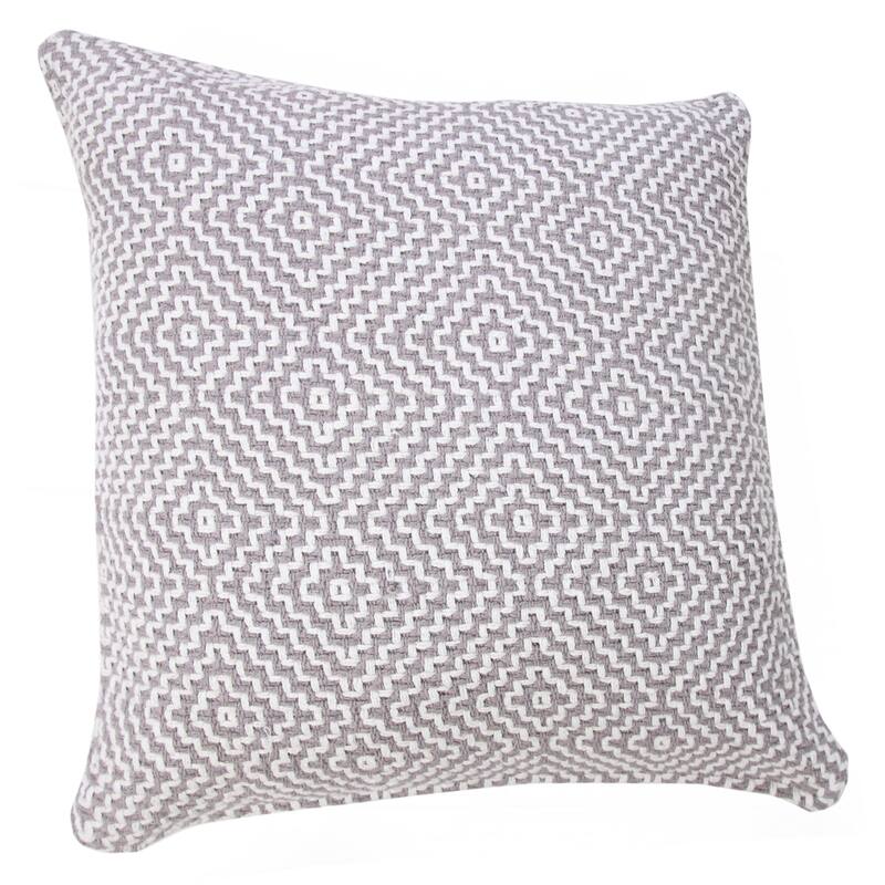 Sevita Diamond Delight Woven Geometric Throw Pillow